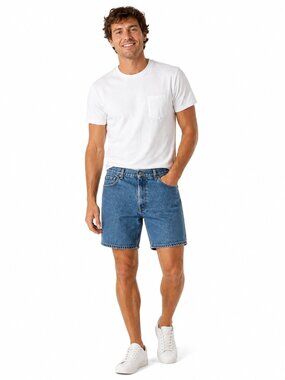 Levis 550 Jean Shorts 38 Blue Relaxed Fit Denim Casual Summer Classic